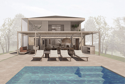 Villa Ayana is situated on the prestigious beachfront in the resort village of Vourvourou, on the green peninsula of Sithonia.